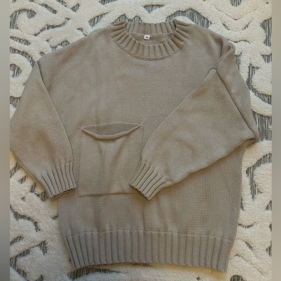Sweaters - Light Taupe Beige colored sweater